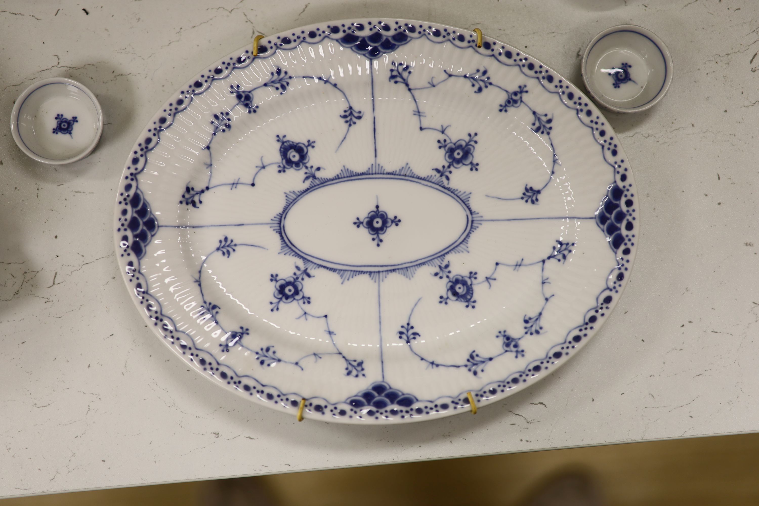A Royal Copenhagen onion pattern part dinner service